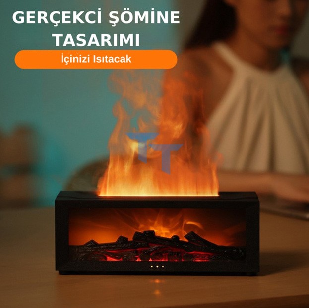 Şömineli Kumandalı Nemlendirici
