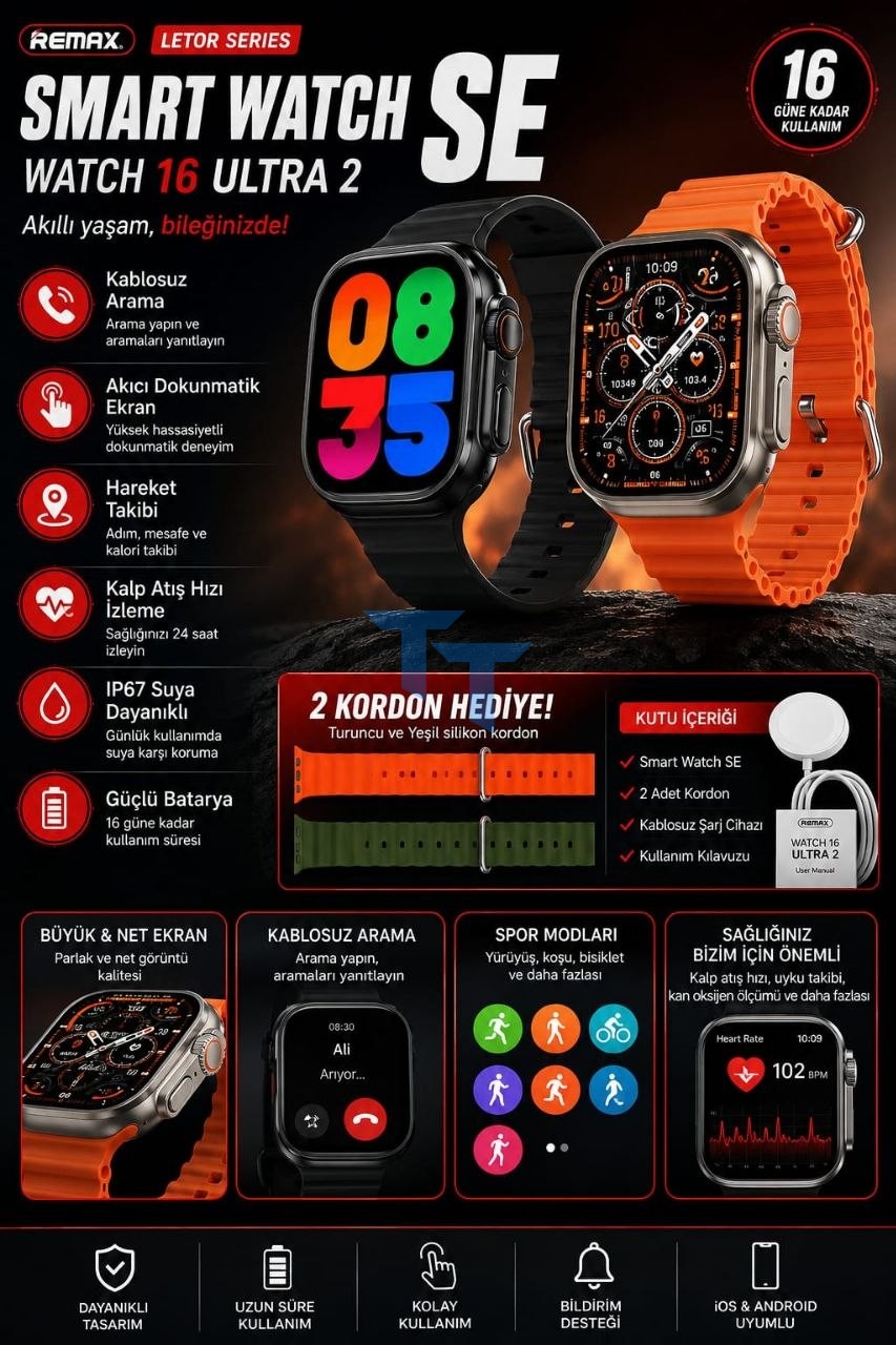 Letor Series Smart Watch SE – Watch 16 Ultra 2
