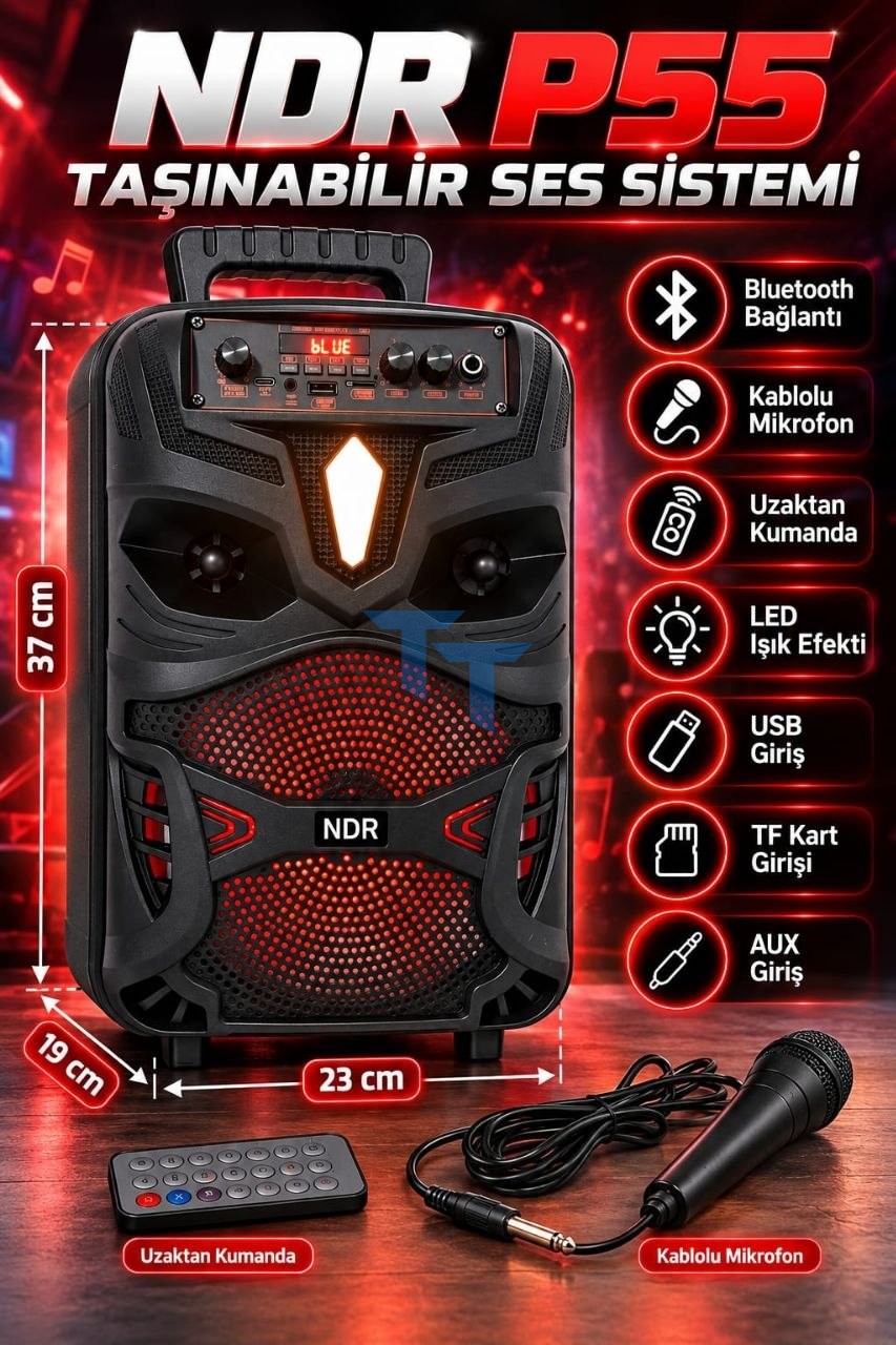 Ndr P55 Mikrofonlu Bluetooth Hoparlör